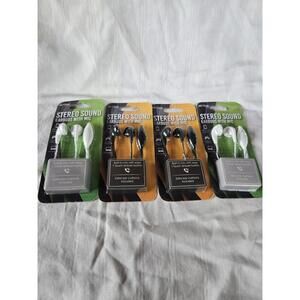 Vibe Earbuds With Mic Vibe Sound Stereo Sound. Lot Of 4